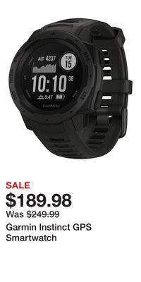 Cabela's Garmin instinct gps smartwatch offer
