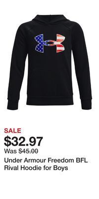 Cabela's Under armour freedom bfl rival hoodie for boys offer