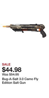 Cabela's Bug-a-salt 3.0 camo fly edition salt gun offer