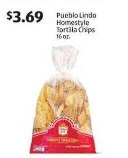 Aldi Pueblo Lindo Homestyle Tortilla Chips 16 oz. offer