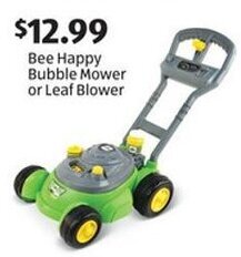 Aldi Bee Happy Bubble Mower or Leaf Blower offer