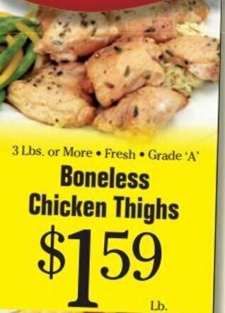 Morton Williams Boneless Chicken Thighs offer
