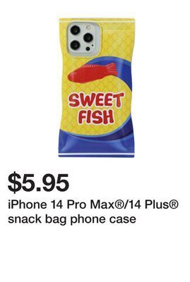 Five Below Iphone 14 pro max®/14 plus® snack bag phone case offer