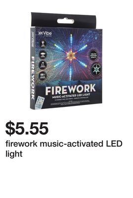 Five Below Firework music-activated led light offer