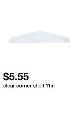 Five Below Clear corner shelf 11in offer