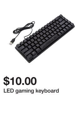 Five Below Led gaming keyboard offer