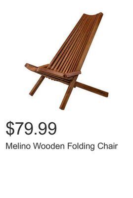 Costco Melino wooden folding chair offer