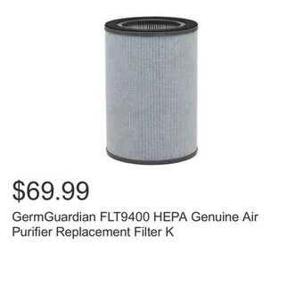 Costco Germguardian flt9400 hepa genuine air purifier replacement filter k offer