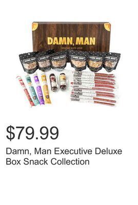 Costco Damn, man executive deluxe box snack collection offer