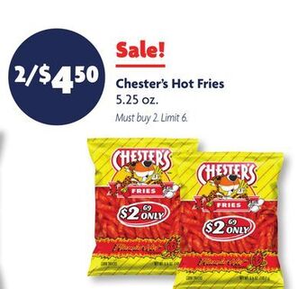 Family Dollar Chester's hot fries offer