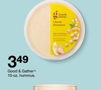 Target Good & gather™ 10-oz. hummus offer