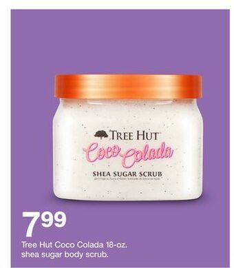 Target Tree hut coco colada 18-oz. shea sugar body scrub offer