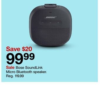 Target Bose soundlink micro bluetooth speaker offer