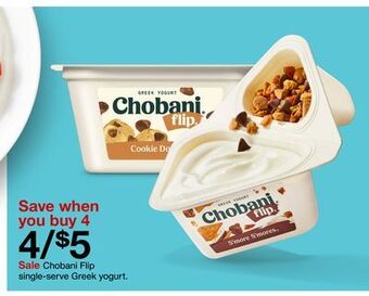 Target Chobani flip single-serve greek yogurt offer