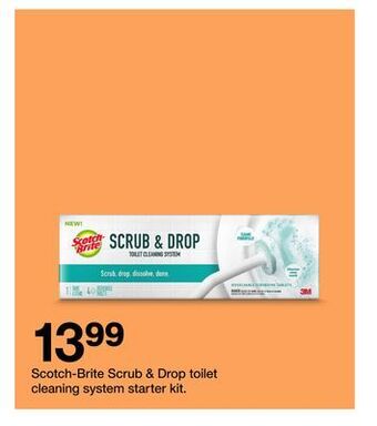 Target Scotch-brite scrub & drop toilet cleaning system starter kit offer
