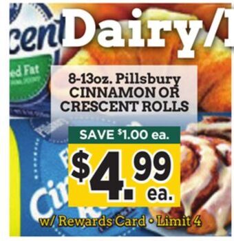 Dearborn Market Pillsbury cinnamon or crescent rolls offer