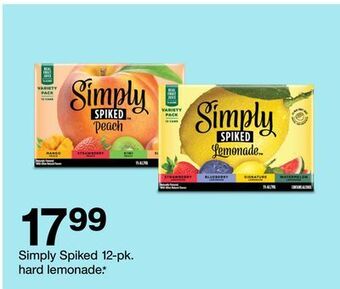 Target Simply spiked 12-pk. hard lemonade.* offer