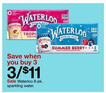 Target Waterloo 8 pk. sparkling water offer