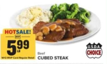 Food Lion Beef CUBED STEAK offer