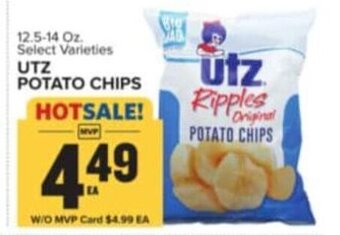 Food Lion UTZ POTATO CHIPS 12.5-14 oz offer