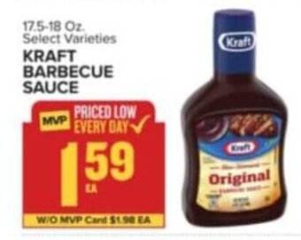 Food Lion 17.5-18 Oz Select Varieties KRAFT BARBECUE SAUCE offer
