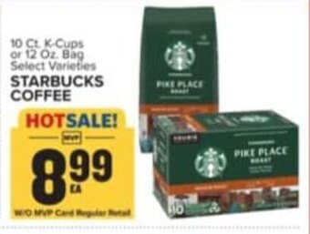Food Lion 10 Ct. K-Cups or 12 Oz. Bag Select Varieties STARBUCKS COFFEE offer