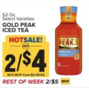 Food Lion Gold Peak Iced Tea 52 Oz offer