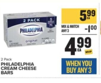 Food Lion PHILADELPHIA CREAM CHEESE BARS offer