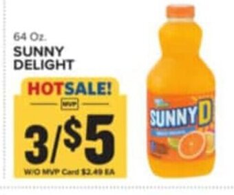 Food Lion 64 Oz. SUNNY DELIGHT offer