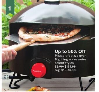 JC Penney Pizzacraft pizza oven & grilling accessories offer