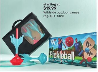 JC Penney Wildside outdoor games offer