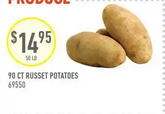 US Foods Chef's Store 90 Ct Russet Potatoes offer
