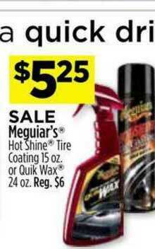 Dollar General Meguiar's Hot Shine Tire Coating Or Quik Wax offer
