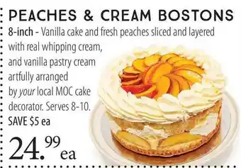 Market of Choice Peaches & Cream Bostons 8-Inch offer