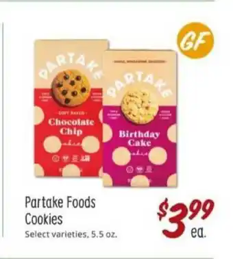 Sprouts Farmers Market Partake Foods Cookies offer