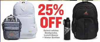 Academy Adidas Backpacks, Lunch Boxes + Water Bottles 25% Off offer