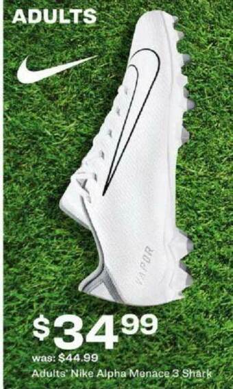 Academy Adults' Nike Alpha Menace 3 Shark offer