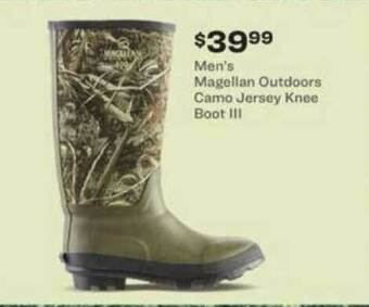 Academy Men's Magellan Outdoors Camo Jersey Knee Boot III offer