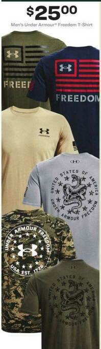 Academy Men's Under Armour® Freedom T-Shirt offer
