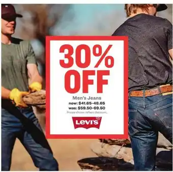 Academy Men's Jeans 30% Off offer