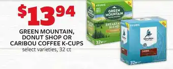 Fareway Green Mountain, Donut Shop Or Caribou Coffee K-Cups offer