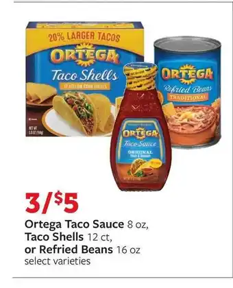 Fareway Ortega Taco Sauce, Taco Shells Or Refried Beans offer