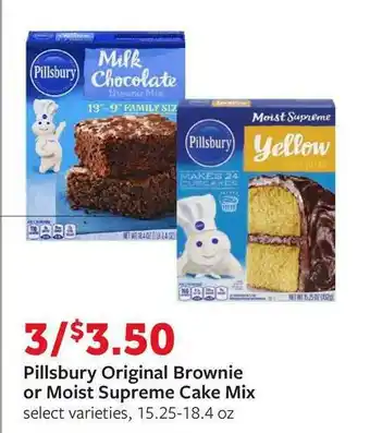 Fareway Pillsbury Original Brownie Or Moist Supreme Cake Mix offer