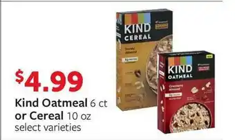 Fareway Kind Oatmeal Or Cereal offer