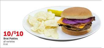 Fareway Brat Patties offer