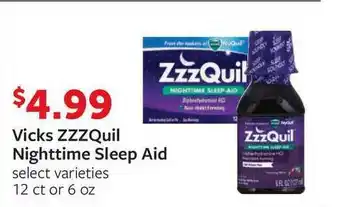 Fareway Vicks ZZZQuil Nighttime Sleep Aid offer