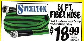 Ollie's Steelton® 50 ft. fiber hose offer