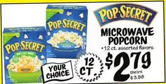 Ollie's Pop•secret microwave popcorn offer