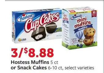 Fareway Hostess Muffins Or Snack Cakes offer