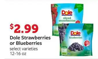 Fareway Dole Strawberries Or Blueberries offer
